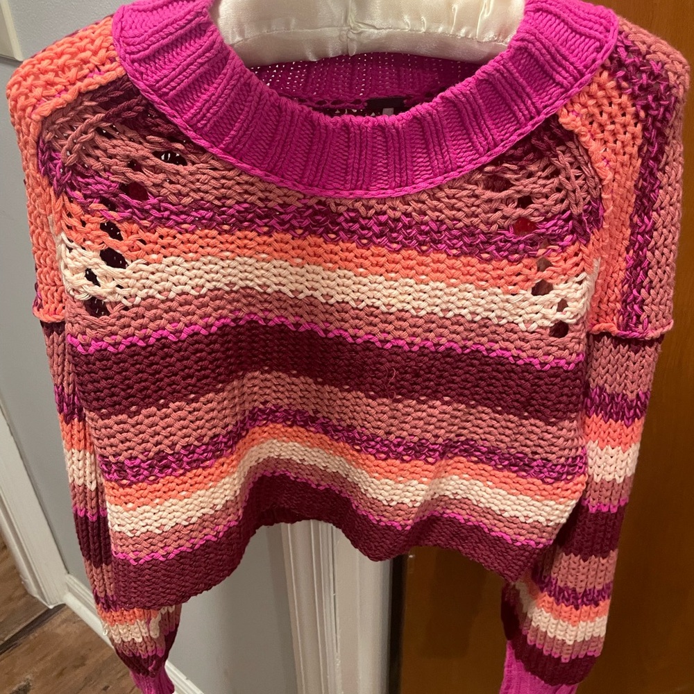 Xs free people knit striped sweater